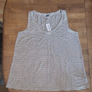 Old Navy White and Black Luxe Tank Top